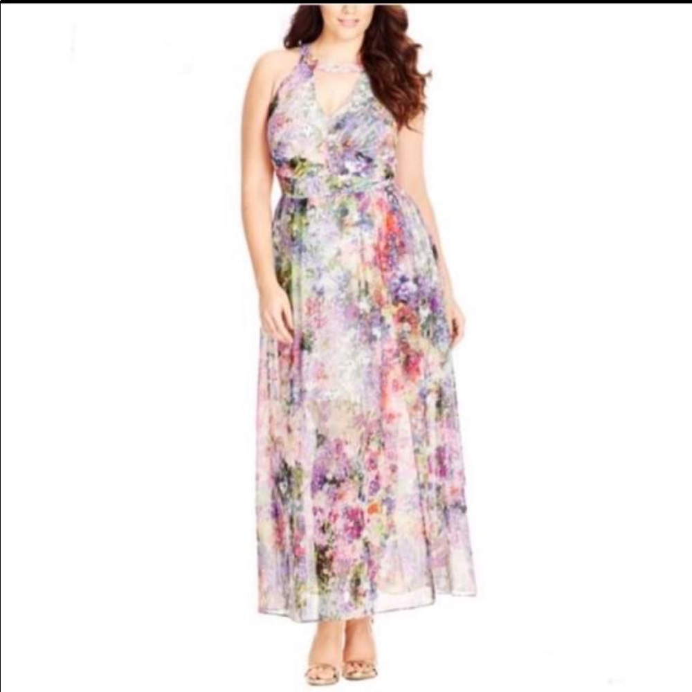 City Chic Maxi Dreamy Floral Size 18